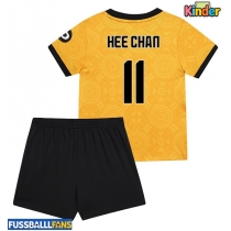 Wolves Hee-chan Hwang #11 Heimtrikotsatz Kinder 2025-26 Kurzarm (+ Kurze Hosen)